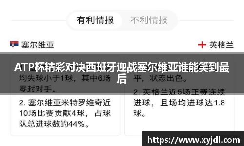 ATP杯精彩对决西班牙迎战塞尔维亚谁能笑到最后