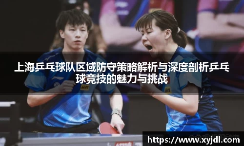 上海乒乓球队区域防守策略解析与深度剖析乒乓球竞技的魅力与挑战